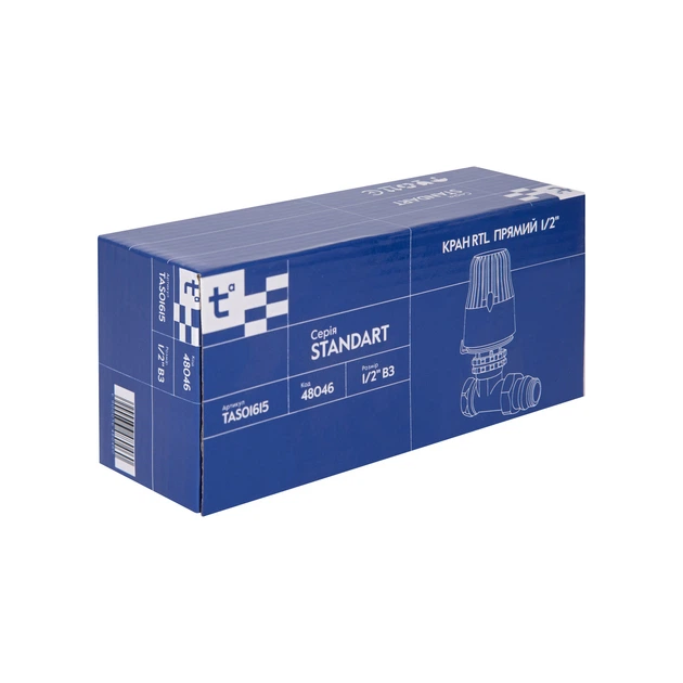 Кран Thermo Alliance Standart RTL прямой 1/2"ВН TAS01615 - изображение 5