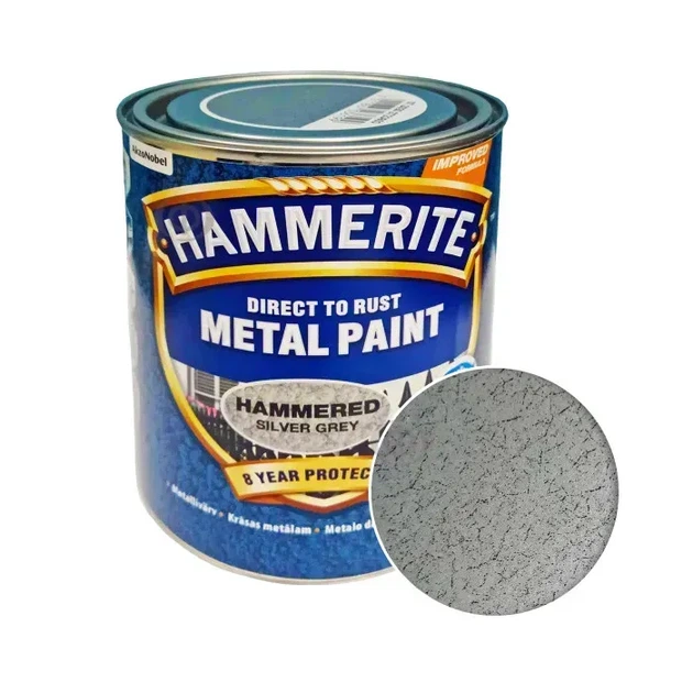 Краска по металлу 3-в-1 Hammerite молотковая Hammered 5 литров Цвет Коричневый - зображення 8