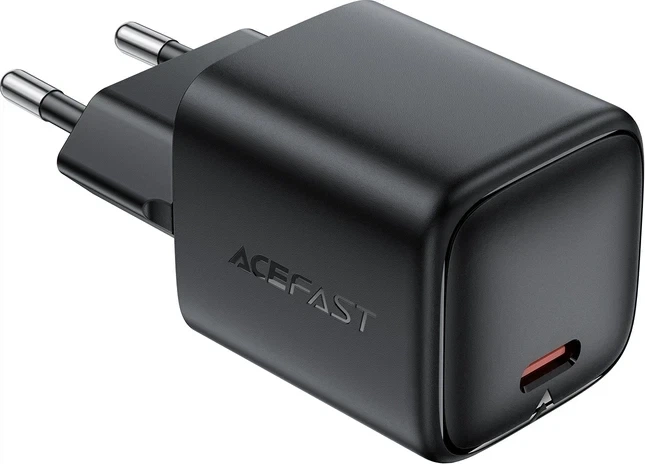 Мережевий зарядний пристрій ACEFAST A136 PD40W mini GaN USB-C fast charger Black - Фото 4 Мережевий зарядний пристрій ACEFAST A136 PD40W mini GaN USB-C fast charger Black - зображення 4