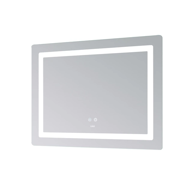 Дзеркало Lidz Kubis (KU2) 800х600 з LED-підсвічуванням Touch, з антизапотіванням, з димером, рег. яскравості LD78LF904806048446 - зображення 5