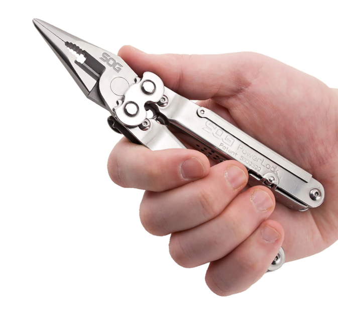 Мультитул SOG PowerLock Ножиці 18 Інструментів (SOG-S60N-CP) Білий - Фото 2 Мультитул SOG PowerLock Ножиці 18 Інструментів (SOG-S60N-CP) Білий - зображення 2