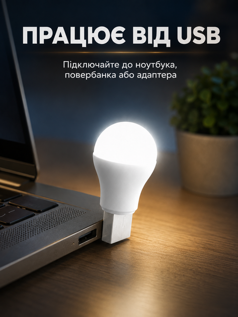 Юсб лампа фонарик ночник USB LED светильник BRS 5W - изображение 2