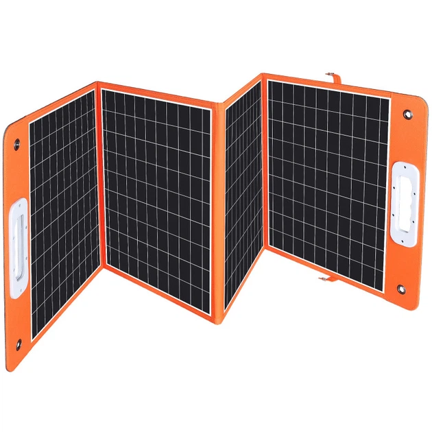 Портативная солнечная панель TSP-18V-100W Monocrystalline PD65W+QC3.0 (1USB-A/1C) Black - изображение 3