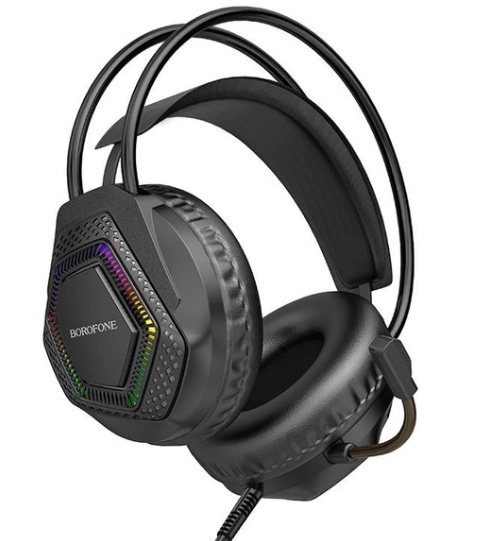 Наушники игровые с микрофоном Borofone BO105 черные - изображение 4