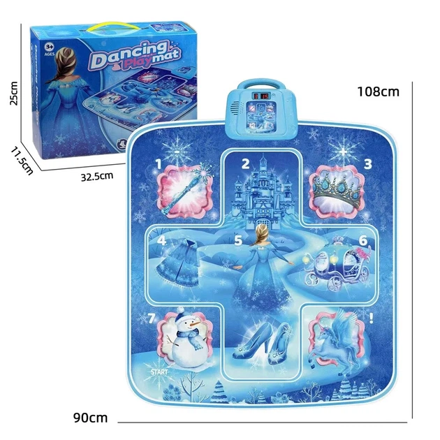 Музичний танцювальний килимок DANCINGMAT 90х108 см з LED підсвічуванням Blue - зображення 5