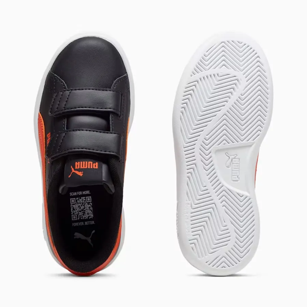 Кросівки Puma Smash 3.0 Leather Black/Redmazing 2 32.5-1.5-21см - изображение 4