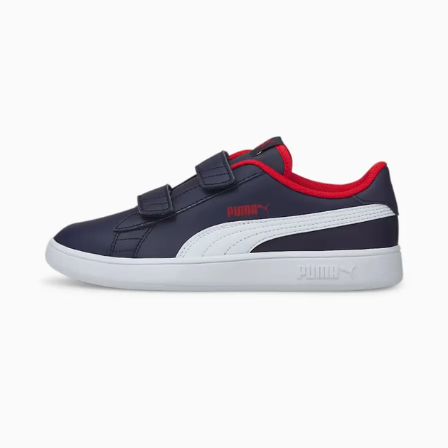 Кросівки Puma Smash 3.0 Leather V Navy/White/Red 35-3.5-22.8см - Фото 1 Кросівки Puma Smash 3.0 Leather V Navy/White/Red 35-3.5-22.8см - зображення 1