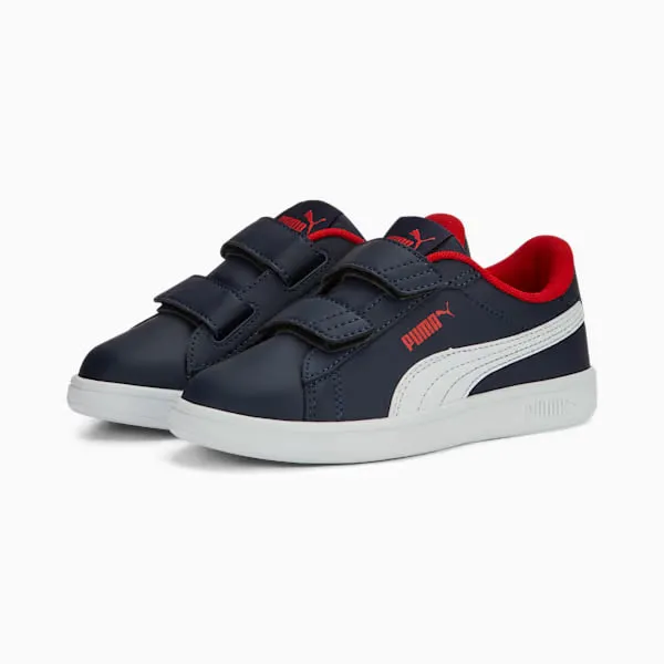 Кросівки Puma Smash 3.0 Leather V Navy/White/Red 35-3.5-22.8см - Фото 3 Кросівки Puma Smash 3.0 Leather V Navy/White/Red 35-3.5-22.8см - зображення 3