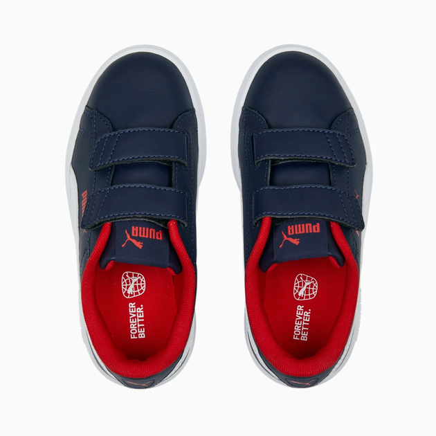 Кросівки Puma Smash 3.0 Leather V Navy/White/Red 35-3.5-22.8см - Фото 4 Кросівки Puma Smash 3.0 Leather V Navy/White/Red 35-3.5-22.8см - зображення 4