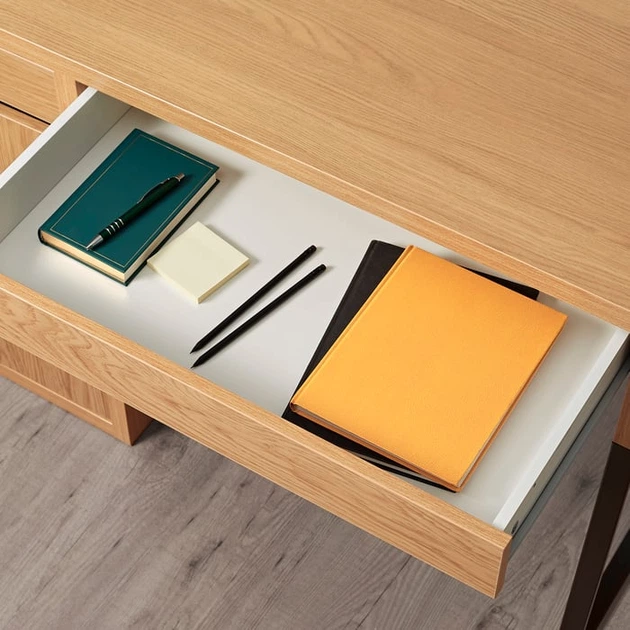 Письмовий стіл, імітація дуба, 105x50 см IKEA MICKE 403.517.41 - зображення 6