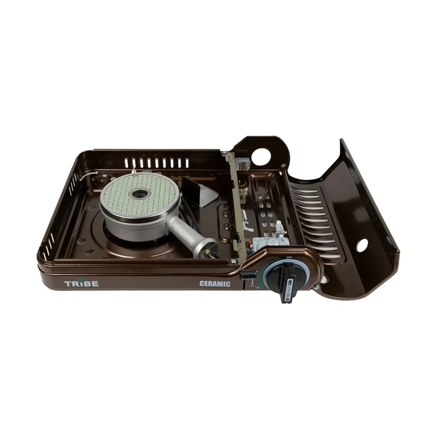 Инфракральная плита Tribe Ceramic T-HD-0004 Коричневый 1900Вт Пьезо Цанговый (T-HD-0004) - изображение 6