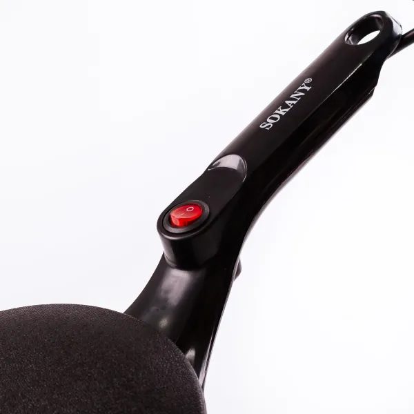 Млинниця електрична діаметром 20 см з антипригарним покриттям(Sokany)(SK5208) - изображение 5