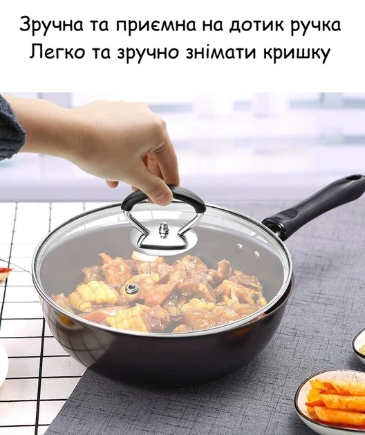 Ручка для скляної кришки каструлі та сковороди універсальна термостійка нержавіюча сталь силікон, чорна 6×4,5 см 3 шт R9852 - зображення 7