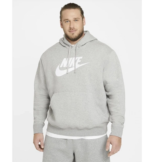 Кофта мужская Nike Sportswear Club Fleece L Сірий BV2973-063 - изображение 10