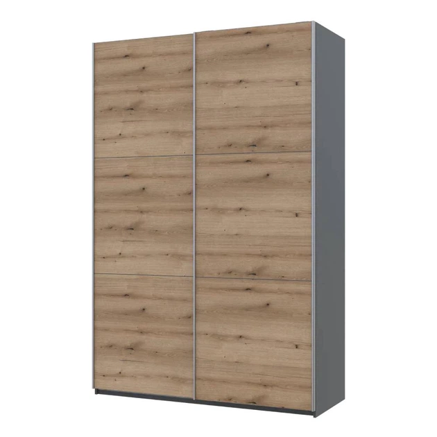 Шкаф купе Doros G-Caiser Антрацит/Дуб Эвок 2 ДСП / 3 части 160х60х240 (42005414) (DRS-012247) - Фото 1 Шкаф купе Doros G-Caiser Антрацит/Дуб Эвок 2 ДСП / 3 части 160х60х240 (42005414) (DRS-012247) - изображение 1