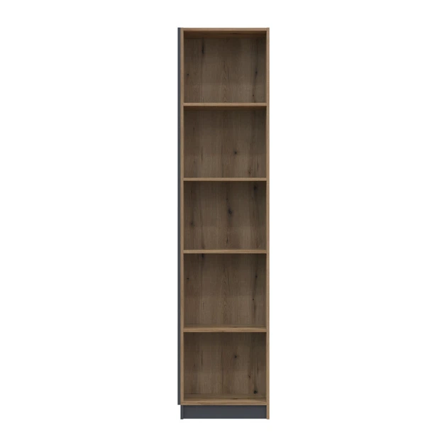 Етажерка до шафи Doros Дейл Антрацит/Дуб Евок 52х28х220 (41516267) (DRS-012174) - Фото 1 Етажерка до шафи Doros Дейл Антрацит/Дуб Евок 52х28х220 (41516267) (DRS-012174) - зображення 1