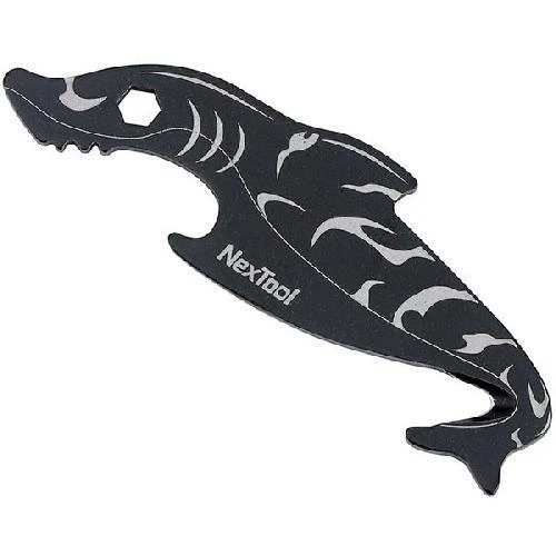 Мини-Мультитул NexTool EDC box cutter Shark KT5521Black, компактный, из нержавеющей стали, 10 г, для ключей - изображение 2