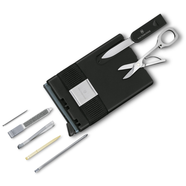 Карта-мультитул Victorinox Smartcard 10 функций RFID защита Серый 104х65х17мм - зображення 3