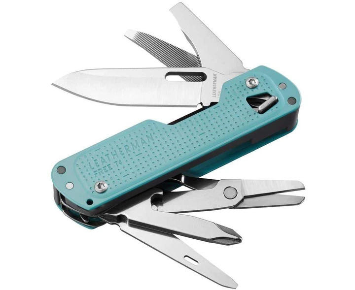 Мультитул Leatherman Free T4 Arctic Голубой 12 функций 122 г 56 мм (Нет) - зображення 3
