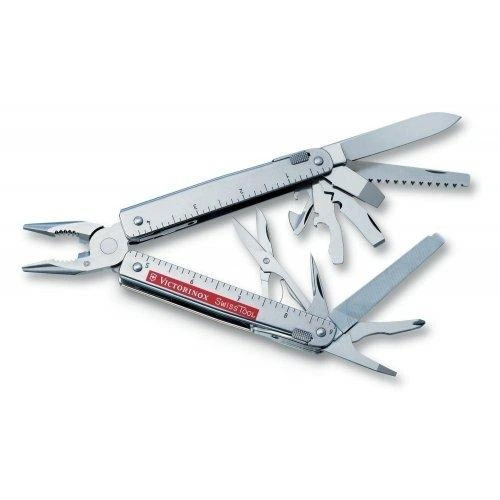 Мультитул Victorinox Swisstool 3.0327.L1, полноразмерный, для электрика, 27 функций, вес 374 г, серый, с чехлом - Фото 3 Мультитул Victorinox Swisstool 3.0327.L1, полноразмерный, для электрика, 27 функций, вес 374 г, серый, с чехлом - зображення 3