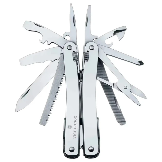Мультитул Victorinox Swisstool Spirit X Стальной 105мм 24 функции (3.0224.N) - Фото 1 Мультитул Victorinox Swisstool Spirit X Стальной 105мм 24 функции (3.0224.N) - изображение 1
