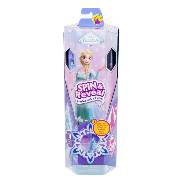 Набір-сюрприз Disney Frozen Spin and Reveal Зимова казка Ельза, JBG59 - Фото 1 Набір-сюрприз Disney Frozen Spin and Reveal Зимова казка Ельза, JBG59 - зображення 1