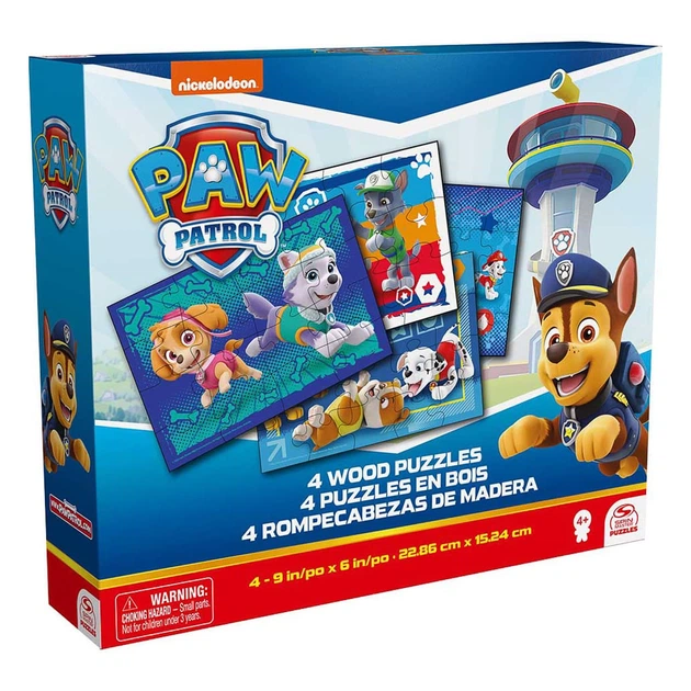 Пазл деревянный 4 в 1 Spin Master Paw Patrol Happy Dogs ,SM98490/6066803 - Фото 2 Пазл деревянный 4 в 1 Spin Master Paw Patrol Happy Dogs ,SM98490/6066803 - изображение 2