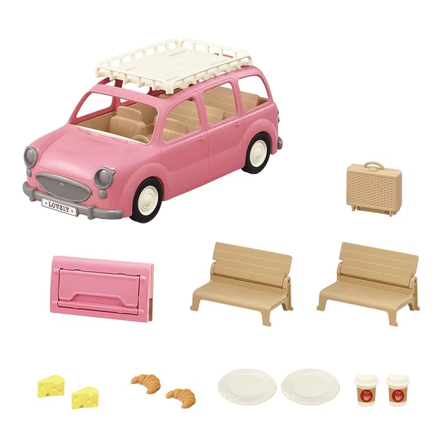 Набор Sylvanian Families 5535 Розовый автомобиль для пикника - изображение 2