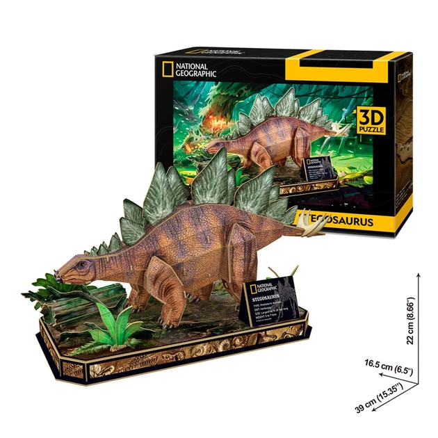 3D Пазл CubicFun National Geographic Dino Стегозавр, DS1054H - Фото 5 3D Пазл CubicFun National Geographic Dino Стегозавр, DS1054H - зображення 5