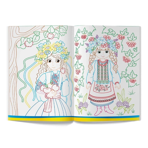 Патріотична розмальовка Cristal book Я україночка (укр) F00029937 - Фото 3 Патріотична розмальовка Cristal book Я україночка (укр) F00029937 - зображення 3