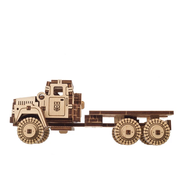 Механический 3D пазл Ukrainian Gears Military Truck 91 эл , 70199 - изображение 6