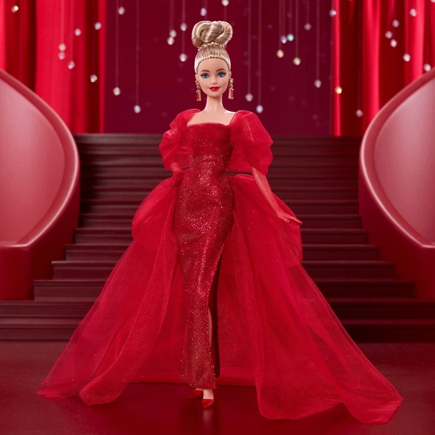 Лялька Barbie Ruby Red 80-річчя Mattel Блондинка - зображення 3