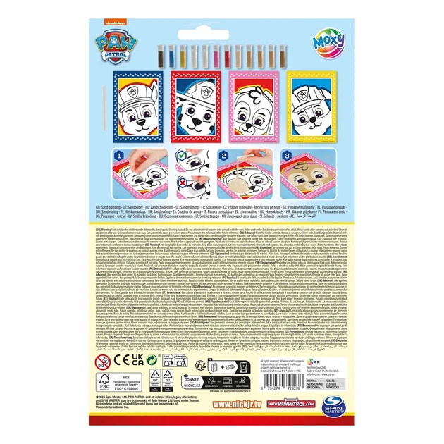 Набор для рисования песком Moxy Paw Patrol 723276 - Фото 2 Набор для рисования песком Moxy Paw Patrol 723276 - изображение 2