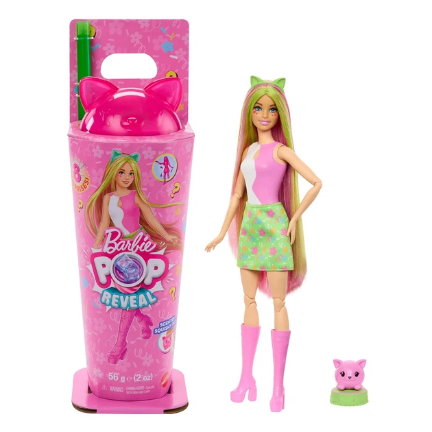 Кукла Barbie Pop Reveal Костюмированная вечеринка Котенок, JCN88 - Фото 1 Кукла Barbie Pop Reveal Костюмированная вечеринка Котенок, JCN88 - изображение 1