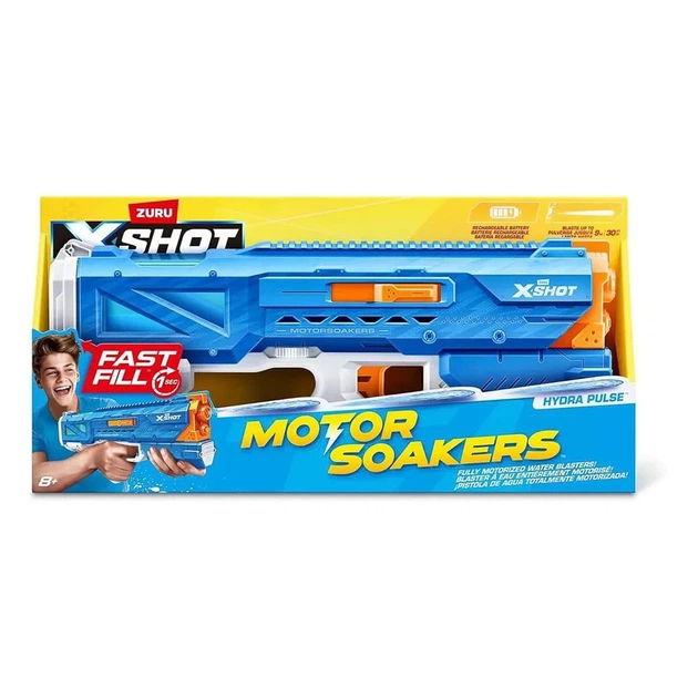 Водяной бластер Zuru X-Shot Motor Soaker Hydra Pulse, 118158 - Фото 2 Водяной бластер Zuru X-Shot Motor Soaker Hydra Pulse, 118158 - изображение 2
