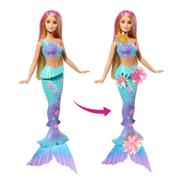 Лялька-русалка Barbie Квіткова магія Фантастичний світ - Фото 3 Лялька-русалка Barbie Квіткова магія Фантастичний світ - зображення 3