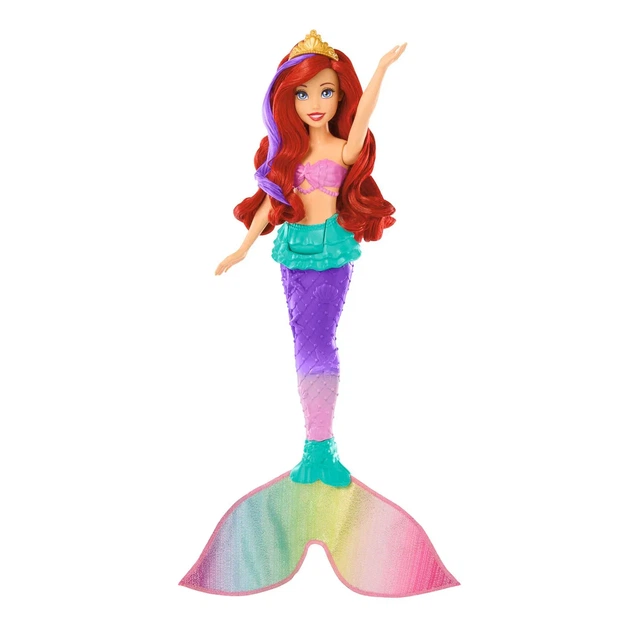 Лялька Disney Princess Кольорові ефекти Русалочка Аріель, HPD43 - Фото 1 Лялька Disney Princess Кольорові ефекти Русалочка Аріель, HPD43 - зображення 1