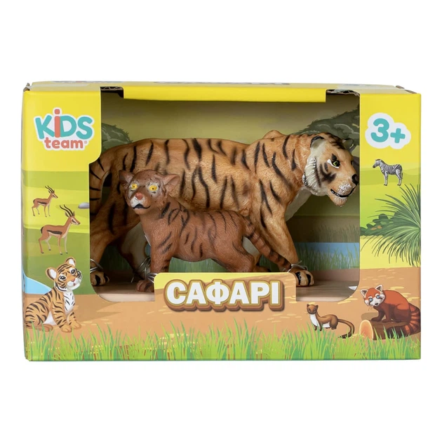 Набор фигурок Kids Team Тигр и тигренок, Q9899-A20 - изображение 2
