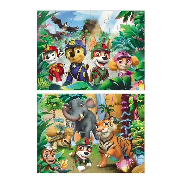 Пазл 2-в-1 DoDo Paw Patrol Пригоди в джунглях 1х24, 1х36 ел, 200572 - Фото 2 Пазл 2-в-1 DoDo Paw Patrol Пригоди в джунглях 1х24, 1х36 ел, 200572 - зображення 2