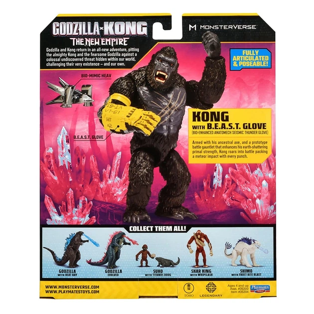 Фігурка Godzilla VS Kong Kong with B.E.S.T. Glover 15 см, 35204 - Фото 4 Фігурка Godzilla VS Kong Kong with B.E.S.T. Glover 15 см, 35204 - зображення 4