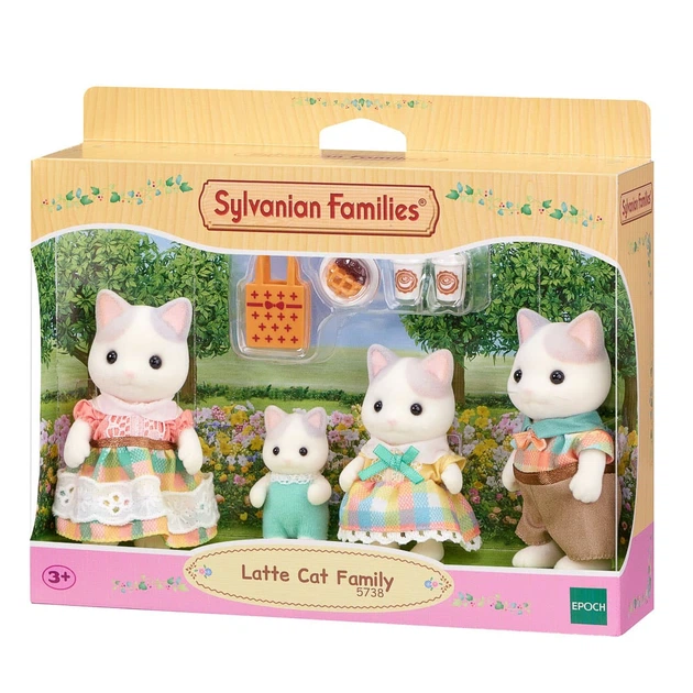 Ігровий набір Sylvanian Families Latte Cat Family, 5738 - Фото 1 Ігровий набір Sylvanian Families Latte Cat Family, 5738 - зображення 1