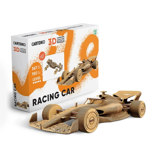 Картонный конструктор Cartonic 3D Puzzle Racing Car, CARTRAC - изображение 3
