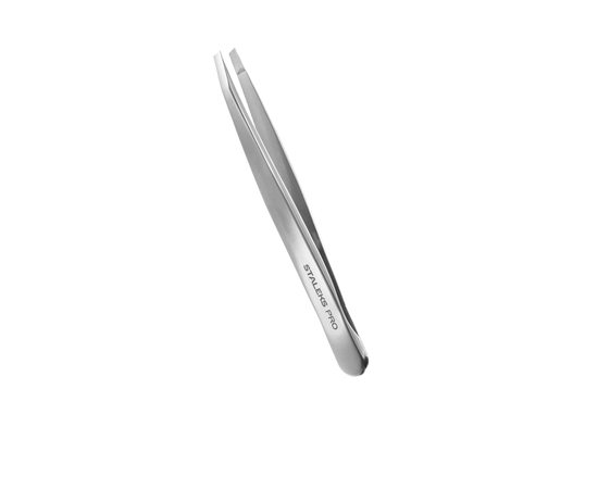 Пінцет STALEKS PRO Expert 10 Type 4 для брів вузькі скошені кромки - TE-10/4 - Фото 1 Пінцет STALEKS PRO Expert 10 Type 4 для брів вузькі скошені кромки - TE-10/4 - изображение 1