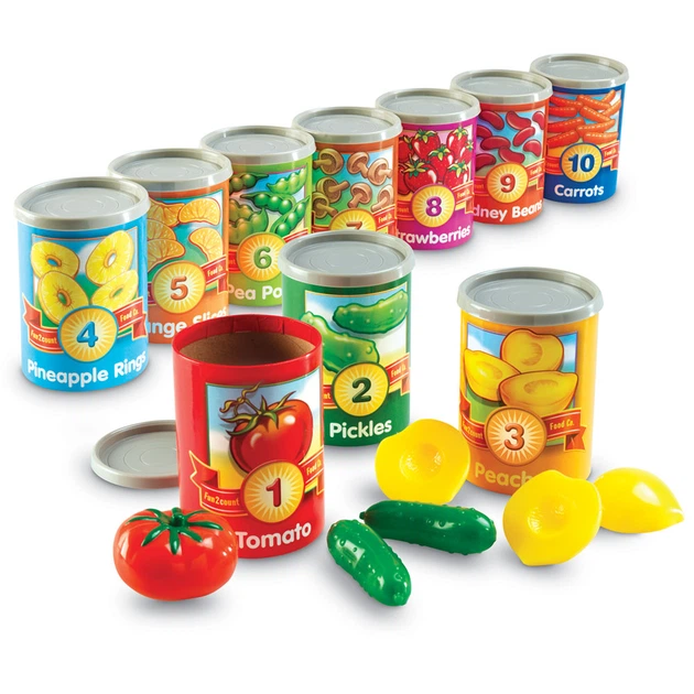Игровой набор Консервные баночки Learning resources LER6800 - Фото 4 Игровой набор Консервные баночки Learning resources LER6800 - изображение 4