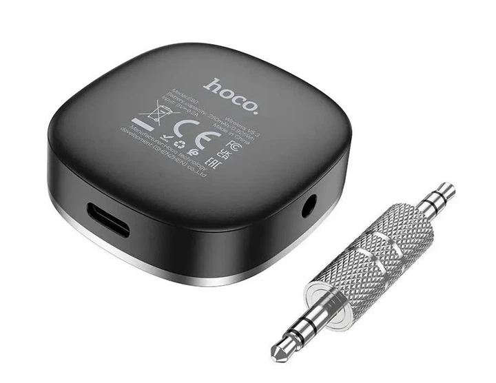 Бездротовий трансмітер — Аудіоадаптер HOCO E80 Travel car AUX BT receiver - изображение 5