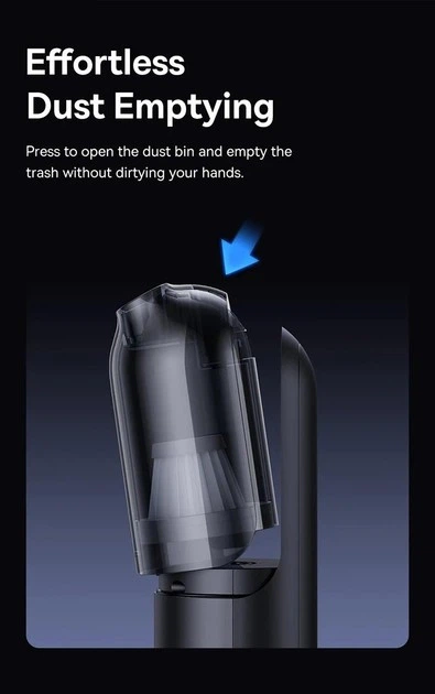 Бездротовий автопилосос Baseus A0 Pro Car Vacuum Cleaner - изображение 2