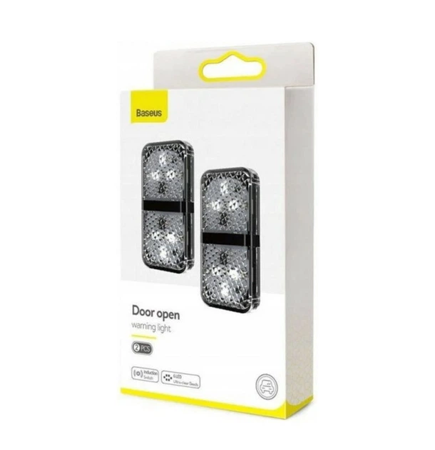 Світлодіодний індикатор відкриття дверей Baseus Door open warning light набір 2 штуки чорні - зображення 4