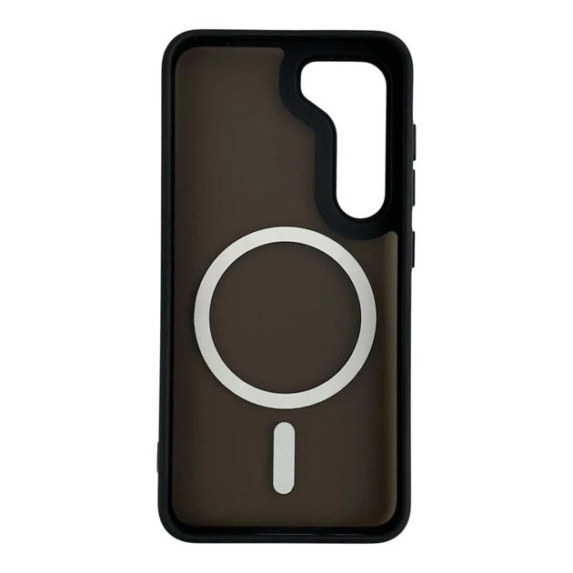 Чохол MagSafe для Samsung Galaxy S23 чорний (напівпрозорий матовий) - Фото 2 Чохол MagSafe для Samsung Galaxy S23 чорний (напівпрозорий матовий) - зображення 2