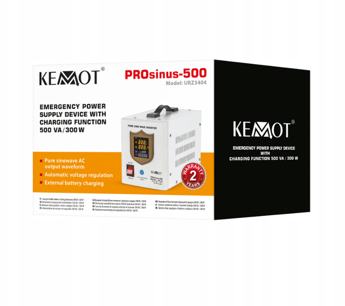 ДБЖ Перетворювач напруги KEMOT PROsinus 500 12/230V (500VA/300W) URZ3404 - изображение 4