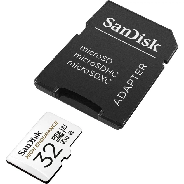 Карта пам'яті SanDisk microSDHC High Endurance 32GB UHS-I U3 V30 + SD Adapter (SDSQQNR-032G-GN6IA) [174416] - зображення 4